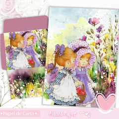 Papel de Carta Sarah Kay (04 Papéis e 02 Envelopes)