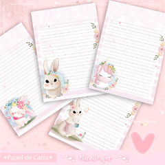 Papel de carta Bichinhos (04 Papéis diferenciados)