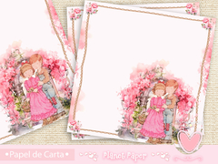Papéis de Carta com Envelope Sarah Kay (Modelo Quadrado 17cm) 5 Papéis e 2 Envelopes - comprar online