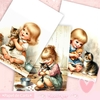 Papéis de Carta Menininhas e Gatinhos (7 Modelos)