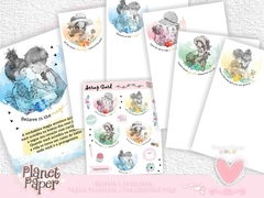 Papéis de Carta Sarah Kay (5 Modelos, Scrap Card Adesivo e Poster)