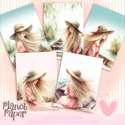 Papéis de Carta Flora Collections 2 (5 Modelos)