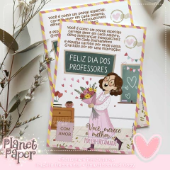 Papéis de Carta Professora (8 Modelos + Postcard) na internet