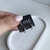 Argola click cravejada 8mm prata 925 - comprar online