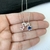 Colar feminino filhos zircônia rosa/azul prata 925 - comprar online