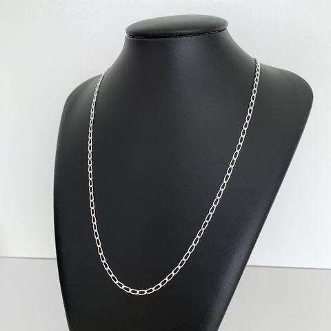 Corrente masculina 1x1 3mm prata 925 - comprar online