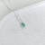 Colar feminino gota cravejada zircônia turmalina prata 925 - comprar online