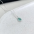 Colar feminino gota cravejada zircônia turmalina prata 925 na internet