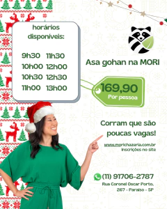 21.12.25 - DOMINGO - ASAGOHAN o tradicional café da manhã japonês - ed. DEZEMBRO - especial Natal - Mori Chazeria