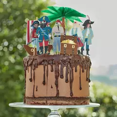 Cake Toppers Piratas y Palmeras en internet