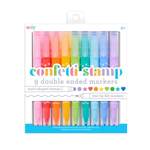 Marcadores de Doble Punta Confetti Stamp