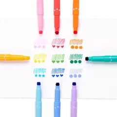 Marcadores de Doble Punta Confetti Stamp - COCONINI