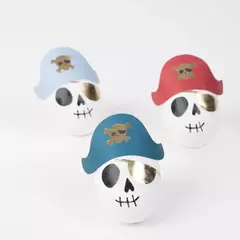 Bolas sorpresas calaveras piratas