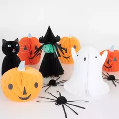 Personajes de Halloween en forma de panal