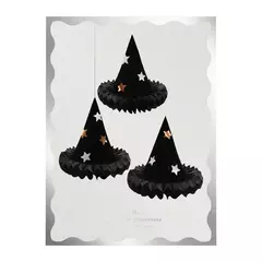 Adornos de sombrero de bruja con forma de panal en internet