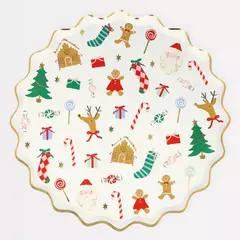 Platos de Cena Feliz Navidad - comprar en línea