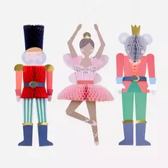 Adornos gigantes colgantes del ballet El cascanueces (x3) - comprar en línea