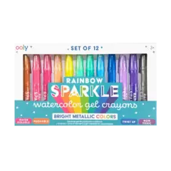 Crayones de gel de acuarela metálicos Rainbow Sparkle