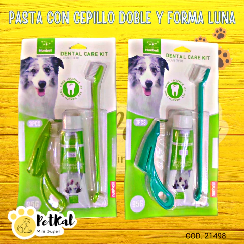 Pasta con cepillo doble y de luna