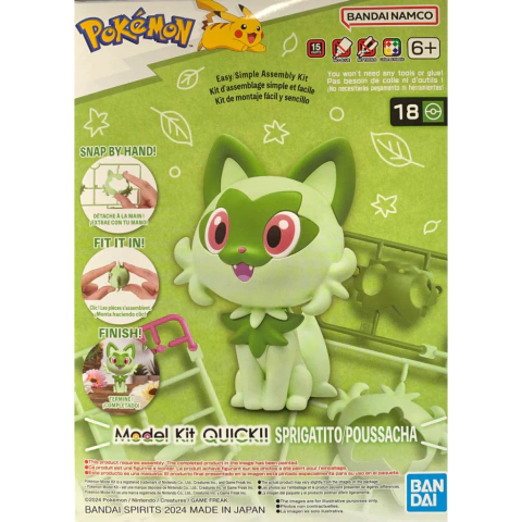 Pokemon Modelo Armable Collection Quick!! 18 Sprigatito