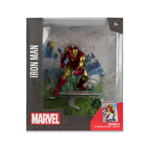 Marvel - Iron Man (The Invincible Iron Man #126) 1:10th Scale Posed Figure w/Scene - comprar en línea