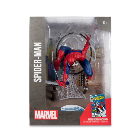 Marvel - Spider-Man (The Amazing Spider-Man #301) 1:6th Scale Posed Figure w/Scene & Comic - comprar en línea