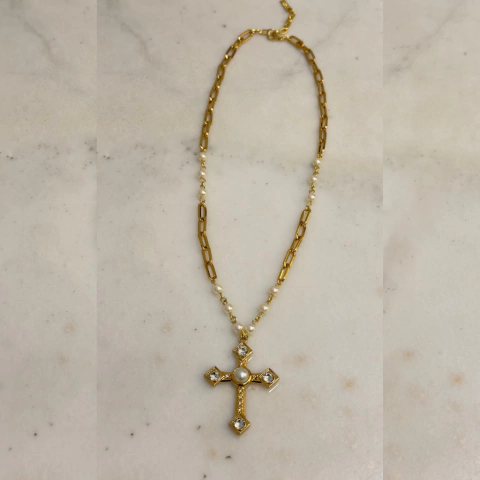 Colar Crucifixo Ester