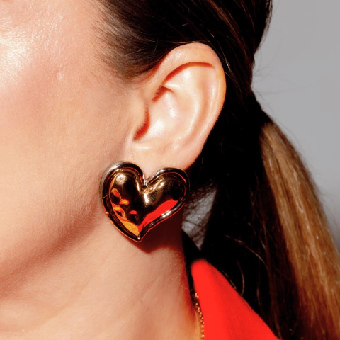 Brinco coração Olivia