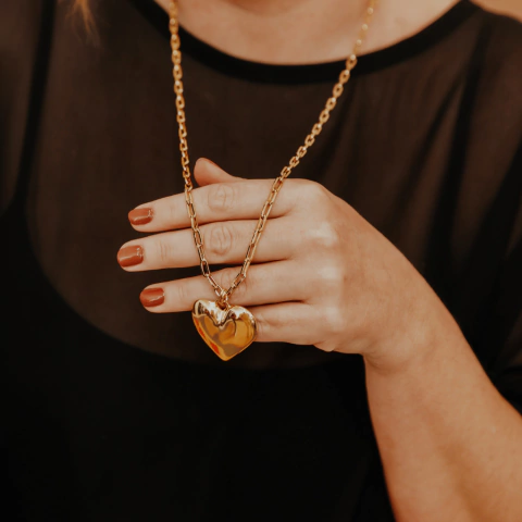 Colar coração Daniela