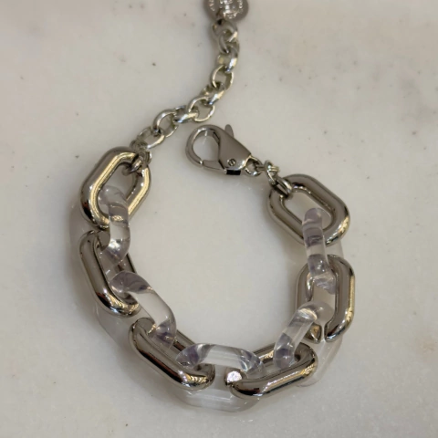 Pulseira elos acrílicos - comprar online