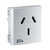 WDA65986 - Toma 20A en Caja Superficie Blanco Línea Roda - Schneider Electric