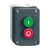XALD213 - Caja plástica, con 2 pulsadores verde 1NA y rojo 1NC, etiquetas I/O - Schneider Electric