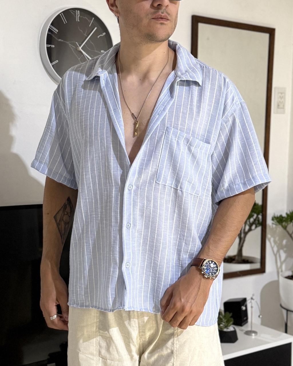 Camisa Lino Rayada 13 thumbnail 3
