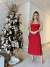 VESTIDO MIDI BUSTIER DE ALÇA VERMELHO - loja online