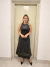 VESTIDO LONGO EM PLANO PU BORDADO VAZADO 106228 - comprar online