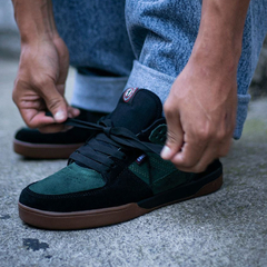 Tenis One Footwear 411 Negro Verde - Soria Skateshop