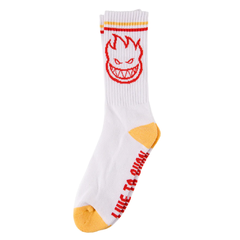 Calcetas Spitfire Bighead White / Yellow / Red