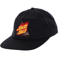 Gorra Santa Cruz Flamed Not A Dot Snapback Mid Profile Negra