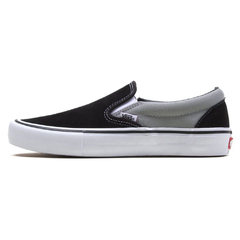 Tenis Vans Slip on Pro Nation Black Silver