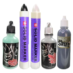Kit 2 Solid Marker + 2 Skuirt Drip One + 1 Chorreador blank