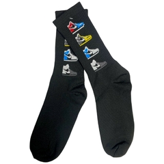 Calcetas Animadas Sneakers Negro
