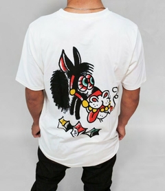 Playera Insane Co Ojo Rojo Blanca