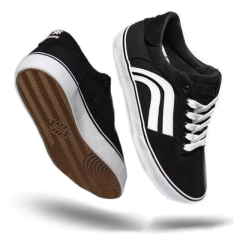 Tenis Gremio Buerned Vulk 002 Negro/Blanco