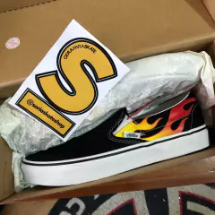 Imagen de Tenis Vans Slip On Flame Black BL