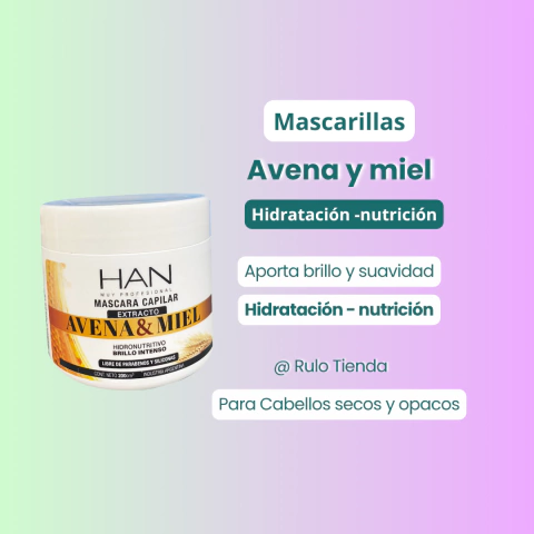 Mascarilla HAN avena y miel - comprar online