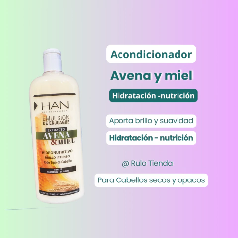 Acondicionador HAN avena y miel - comprar online