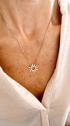 Colar Solar Dourado - loja online