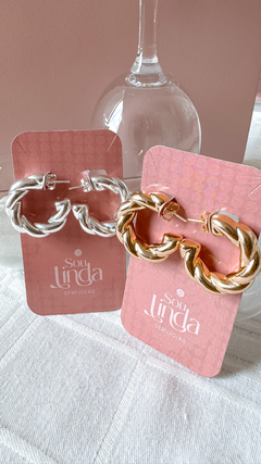 Argola Diná Prata - loja online