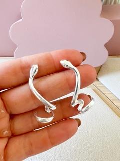 Ear Hook Cobra Prata