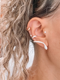 Ear Hook Cobra Prata - Sou Linda Semijoias